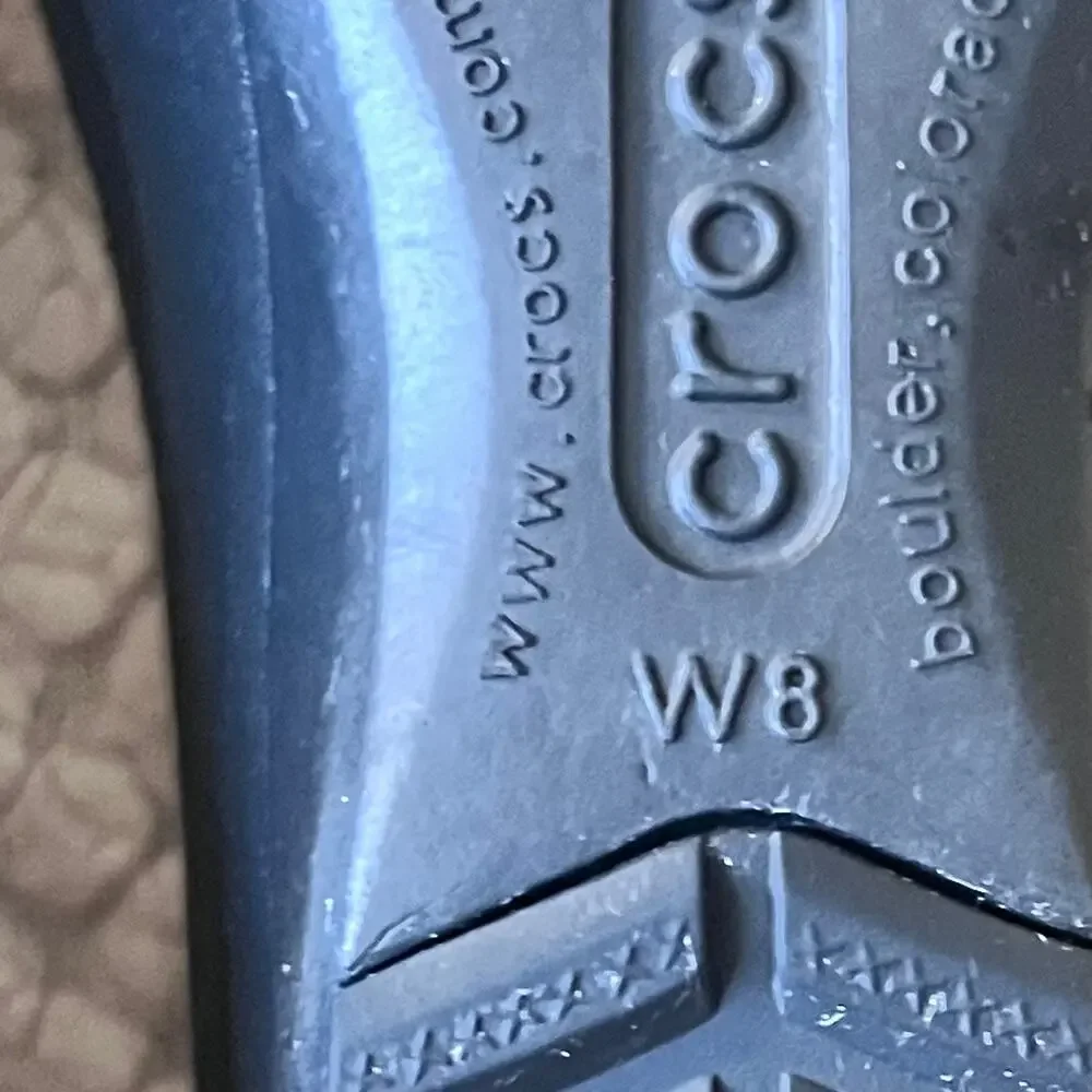 Crocs Sassari Wedge Slide Sandals Women’s Size 8 Black Open Toe Comfort Shoes